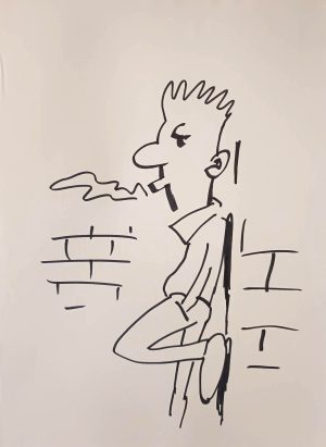 guy with a cigarette
