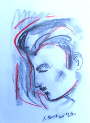 profile of young man